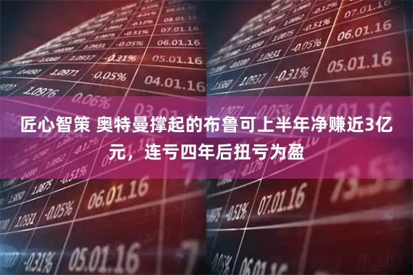 匠心智策 奥特曼撑起的布鲁可上半年净赚近3亿元,连亏四年后扭亏为盈