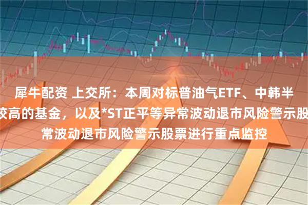 犀牛配资 上交所：本周对标普油气ETF、中韩半导体ETF等溢价较高的基金，以及*ST正平等异常波动退市风险警示股票进行重点监控